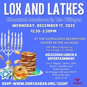 Chanukah Luncheon: Lox and Latkes