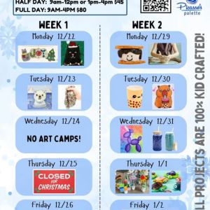 Picasso's Palette Winter Break Camp