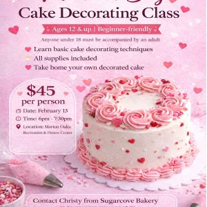 02/13 Cake Decorating Class at Marion Oaks Community Center