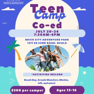 Brick City Adventure Park Teen Camp Co-Ed