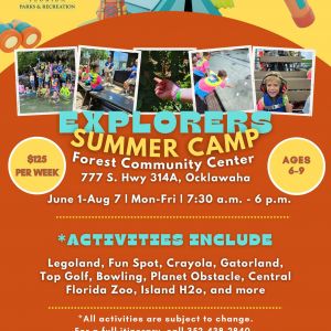 Explorers Summer Camp at Forest Community Center