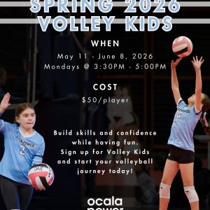 Ocala Power United Volleyball Club Registration- Volley Kids