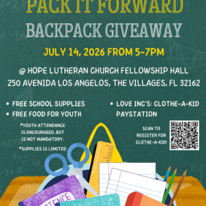 07/14 Garden of Prayer Pack it Forward Backpack Giveaway