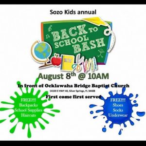 08/08 Ocklawaha Bridge Baptist Church Back to School Bash