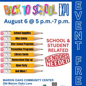 08/06 Marion Oaks Community Center Back To School Expo