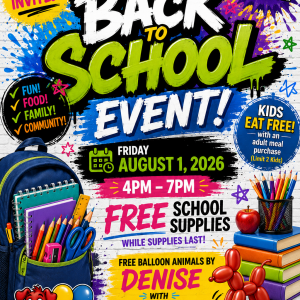 Graffiti Seafood Back to School Kids Eat Free
