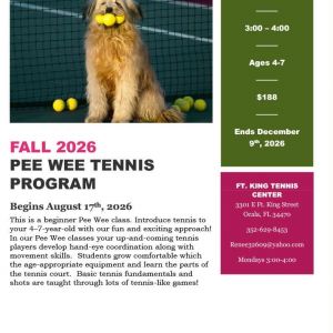 Fort King Tennis Center Pee Wee Tennis Program
