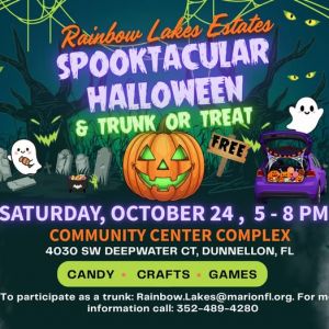 10/24 Rainbow Lakes Estates Spooktacular Trunk or Treat