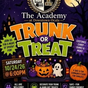 10/24 The Academy at Downtown Ocala Trunk Or Treat