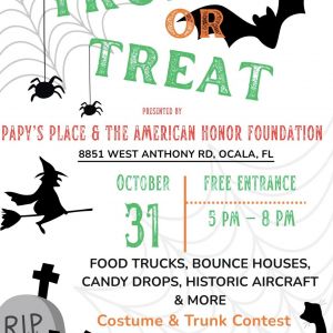 10/31 Papy’s Place Trunk or Treat