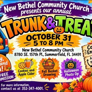 10/31 New Bethel Community Church Trunk or Treat
