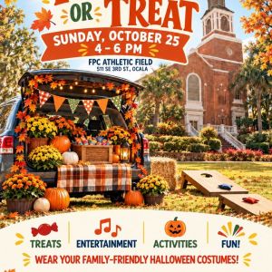 10/25 First Presbyterian Church Trunk or Treat
