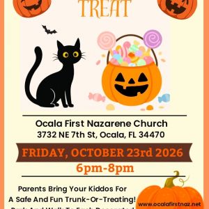 10/23 Ocala First Church of Nazarene Halloween Trunk or Treat