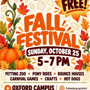 10/25 First Baptist Church Leesburg (Oxford Campus) Fall Festival